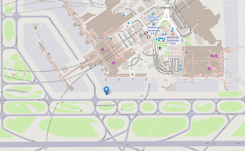 Draw circle around a point on map with radius