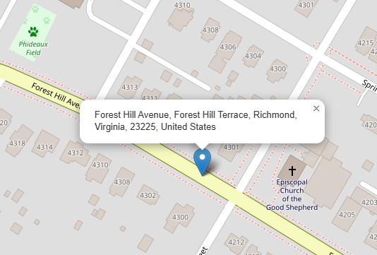 Draw circle around a point on map with radius
