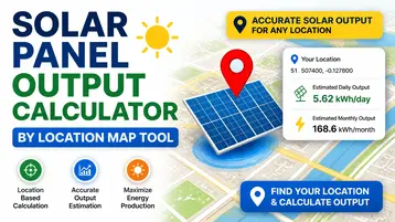 Solar Panel Output Calculator screenshot
